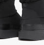 FitFlop GEN-FF ULTRA-MINI Womens Boots All Black rear view showing shearling and rubber sole details.