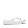 FitFlop RELIEFF RECOVERY Womens Toe Post Sandals Urban White side view showcasing the EVA upper and rubber sole.
