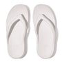 FitFlop RELIEFF RECOVERY Womens Toe Post Sandals Urban White top view showing soft EVA upper and slip-on design.
