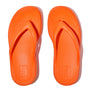 FitFlop RELIEFF RECOVERY Womens Toe Post Sandals Pop Orange top view showcasing bright orange color and slip-on design.