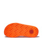 FitFlop RELIEFF RECOVERY Womens Toe Post Sandals Pop Orange bottom view rubber sole with traction pattern