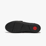 FitFlop ALLEGRO FRINGE BUCKLED Womens Loafers Black bottom view showcasing the rubber sole and slip-resistant design.