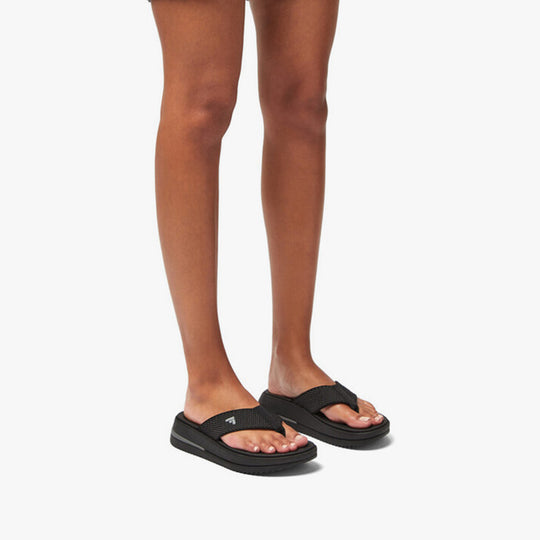 FitFlop SURFF TWO-TONE WEBBING Womens Toe Post Black