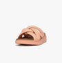 FitFlop GEN-FF PADDED-STRAP Womens Slides Blushy front view showing soft pink padded straps and comfortable sole.