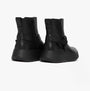 FitFlop F-MODE FOLDED-KNOT Womens Chelsea Boots Black rear view with zipper and bow detail