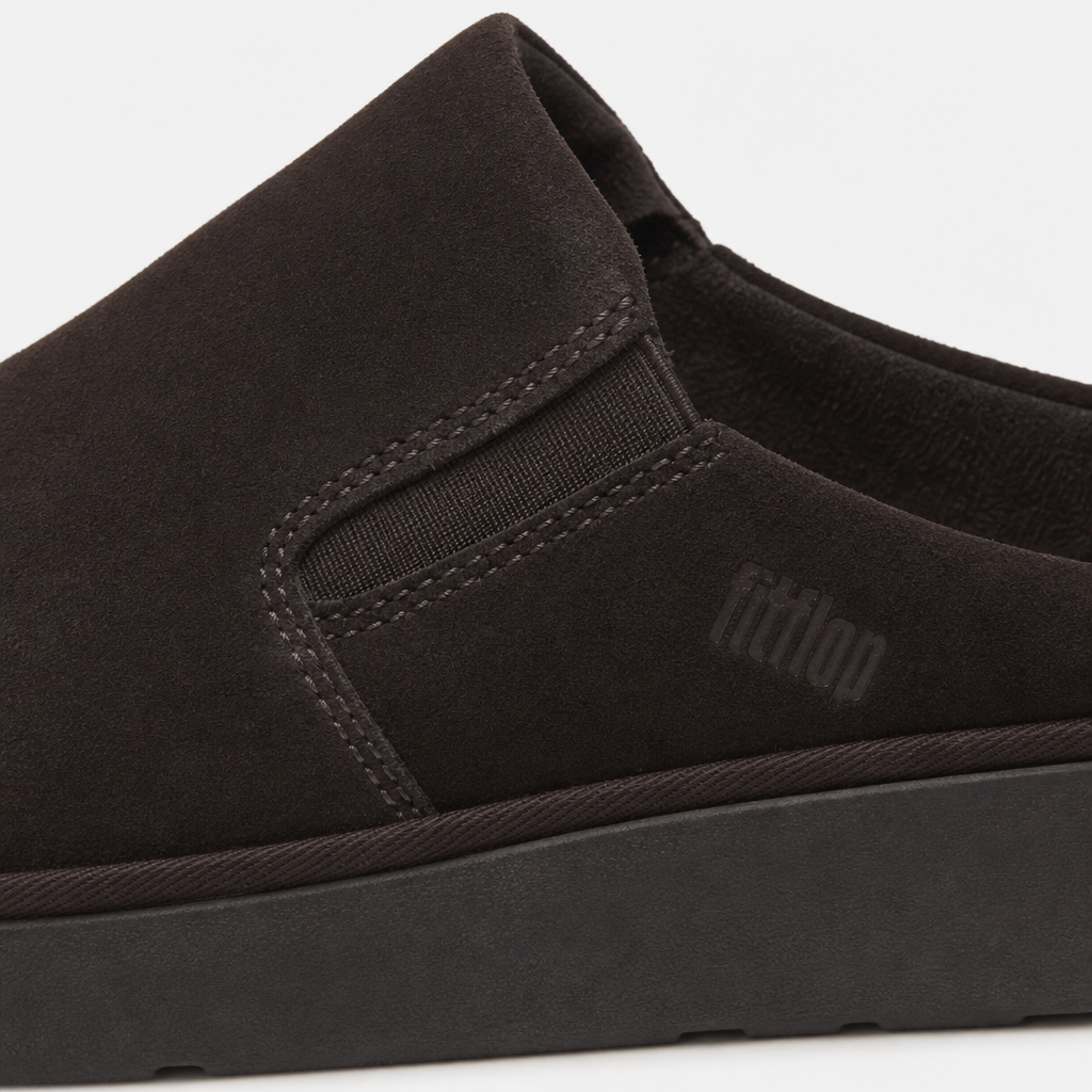 FitFlop GEN-FF ELASTICATED SUEDE Womens Mules Sandals Chocolate Brown