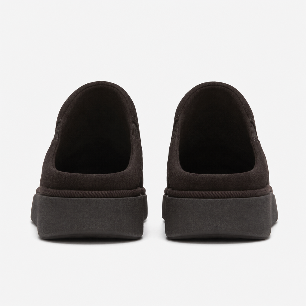 FitFlop GEN-FF ELASTICATED SUEDE Womens Mules Sandals Chocolate Brown