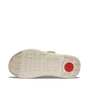 FitFlop F-MODE GO Womens Toe Post Sandals Paris Beige bottom view showing rubber sole and brand logo.