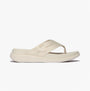 FitFlop F-MODE GO Womens Flip Flops Paris Beige side view showing comfortable slip-on design and rubber sole.