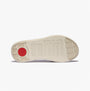 FitFlop F-MODE GO Womens Flip Flops Paris Beige bottom view showing rubber sole and red detail.