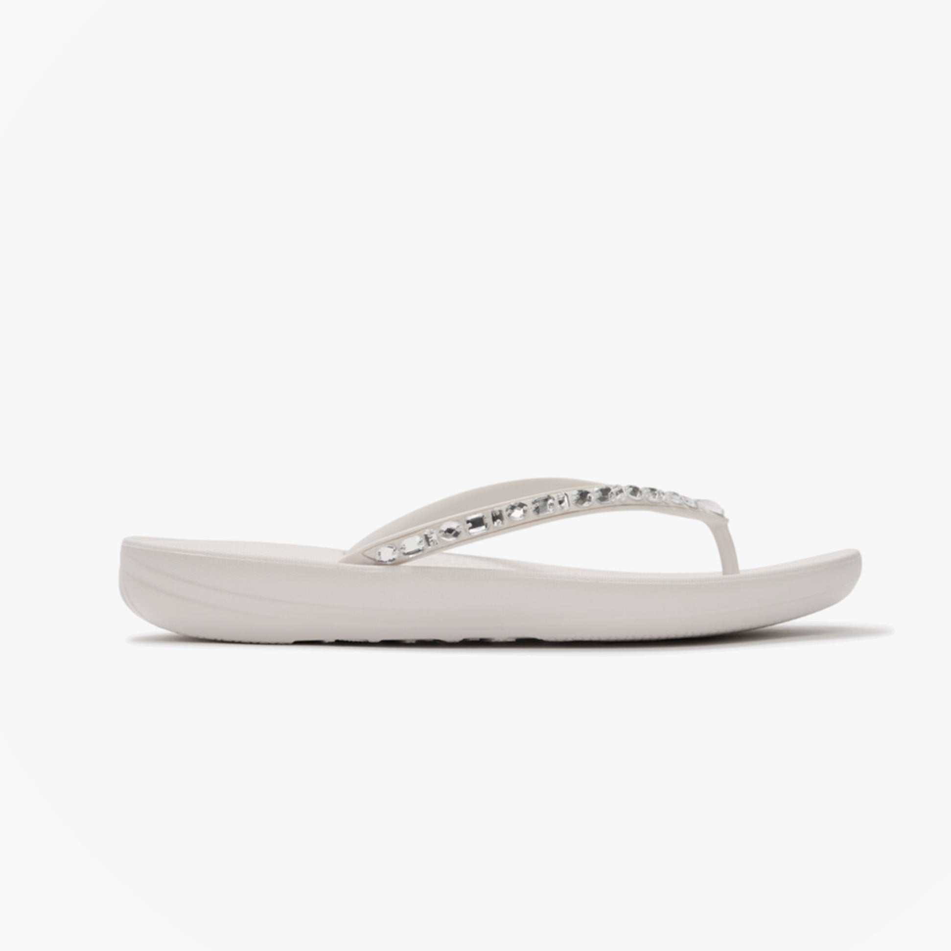FitFlop IQUSHION MULTI Womens Toe-Post Sandals Urban White