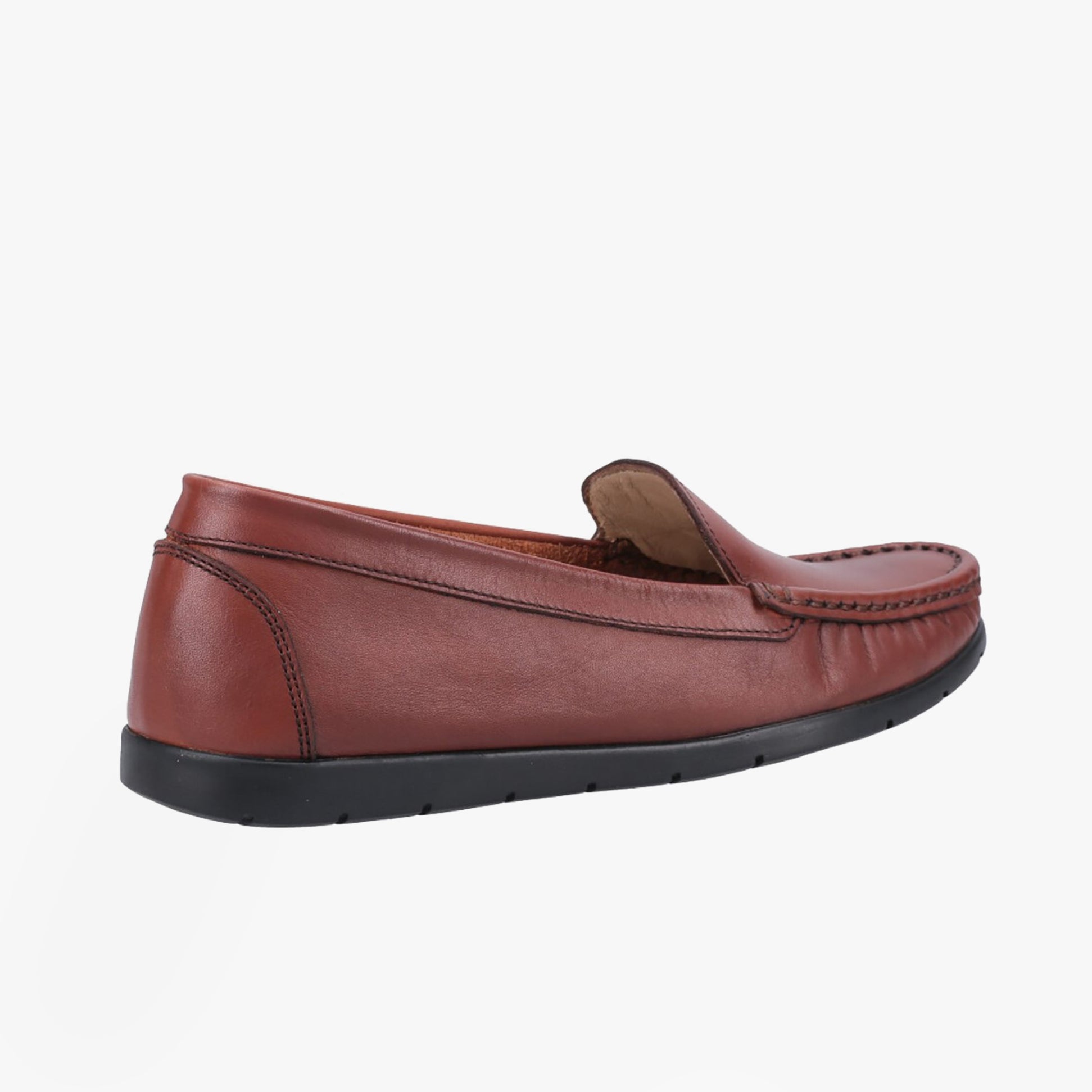 Fleet & Foster TIGGY Womens Shoes Tan side view showing leather upper and rubber sole