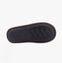 Fleet & Foster RHYS Mens Mule Slippers Brown bottom view featuring rubber sole with grip patterns.