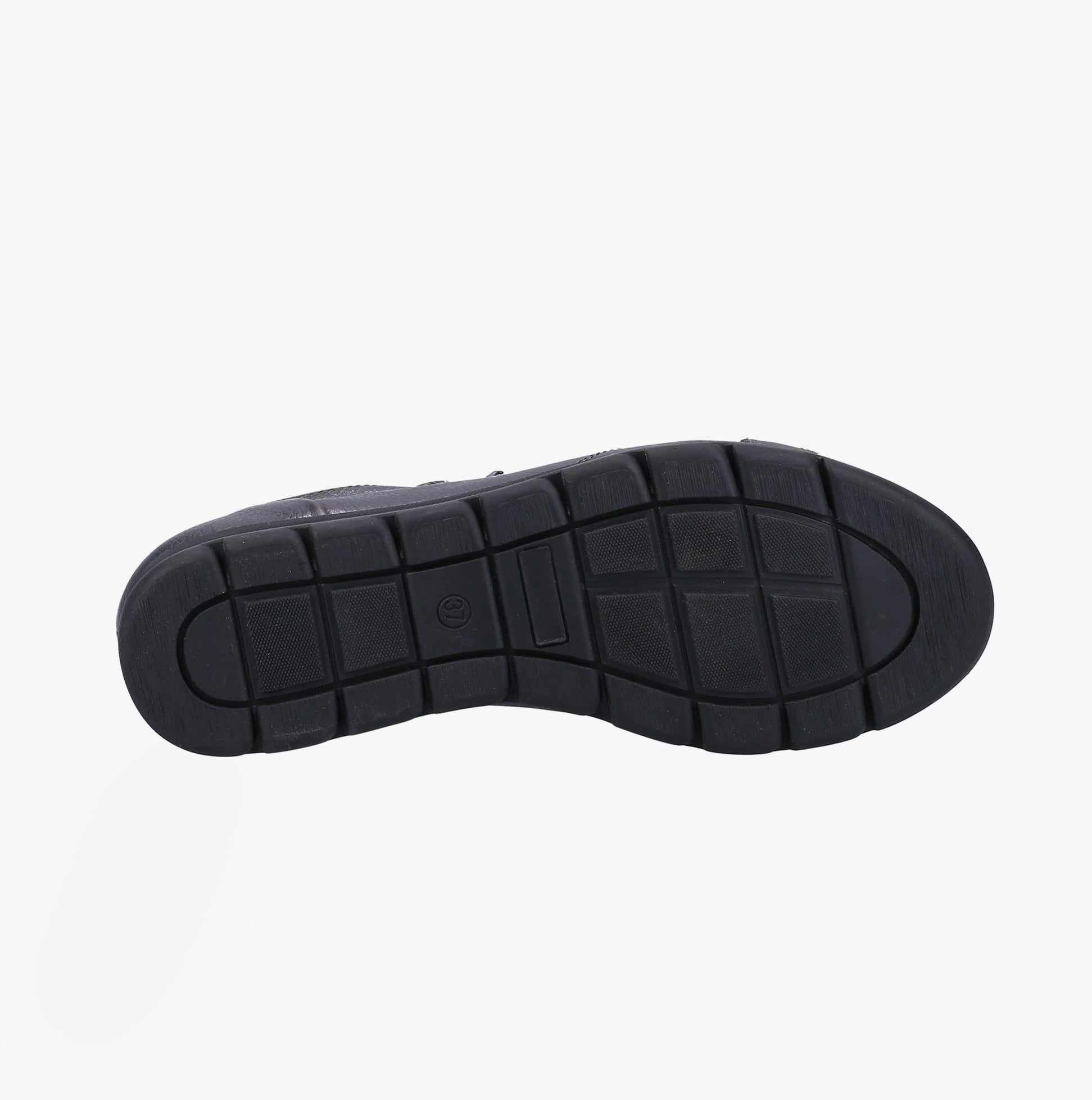 Fleet & Foster POLPERRO Lace Womens Shoes Pewter sole view showing TPR material and tread pattern for traction.
