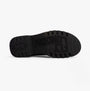 Fly London MEDI789FLY Womens Boots Petrol bottom view showcasing rubber sole with embossed logo.