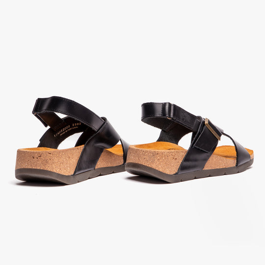 Fly London CHLO852FLY Womens Slingback Crossover Sandals Black
