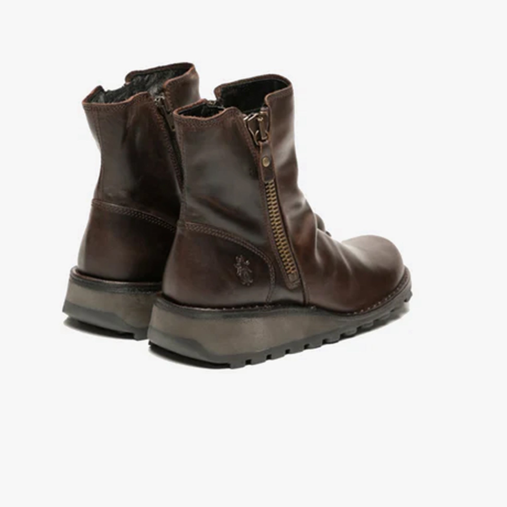 Fly London MON944FLY Womens Ankle Boots Dark Brown