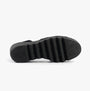 Fly London BONO290FLY Womens Sandals Silver/Graphite/Black bottom view showing rubber sole design and texture.