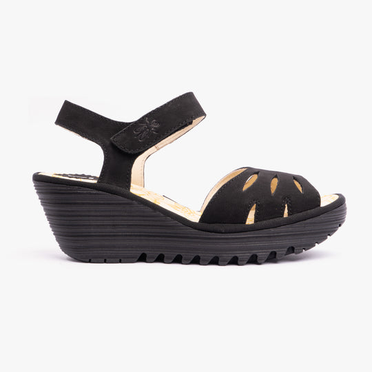 Fly London YAZI479FLY Womens Sandals Black