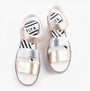 Fly London BEXY575FLY Womens Sandals Sahara/Silver top view showcasing stylish leather design.