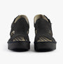 Fly London BAIF585FLY Womens Sandals Black front view showcasing buckle and open design.