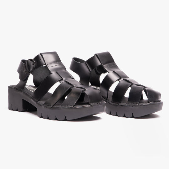 Fly London EMME511FLY Womens Fisherman Sandals Black
