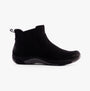 Free Spirit PRETA Womens Boots Black side view showcasing ankle boot design and suede upper.