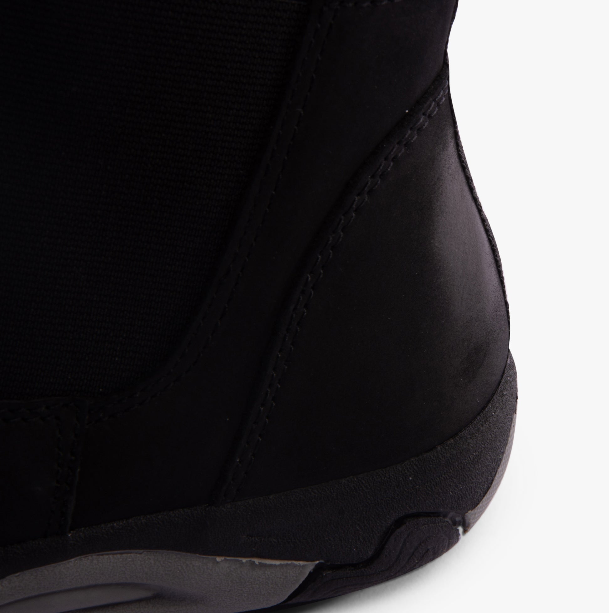 Free Spirit PRETA Womens Boots Black side view showing suede upper and TPR sole detail.
