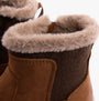 Free Spirit CHARLIE Womens Boots Monks Robe detail view of plush cuff and textile lining