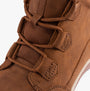 Free Spirit GEM Womens Boots Monks Robe detail view showing leather upper, lace-up closure, and textile lining.