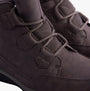 Free Spirit GEM Womens Boots Grey detail view featuring leather upper and lace-up closure.