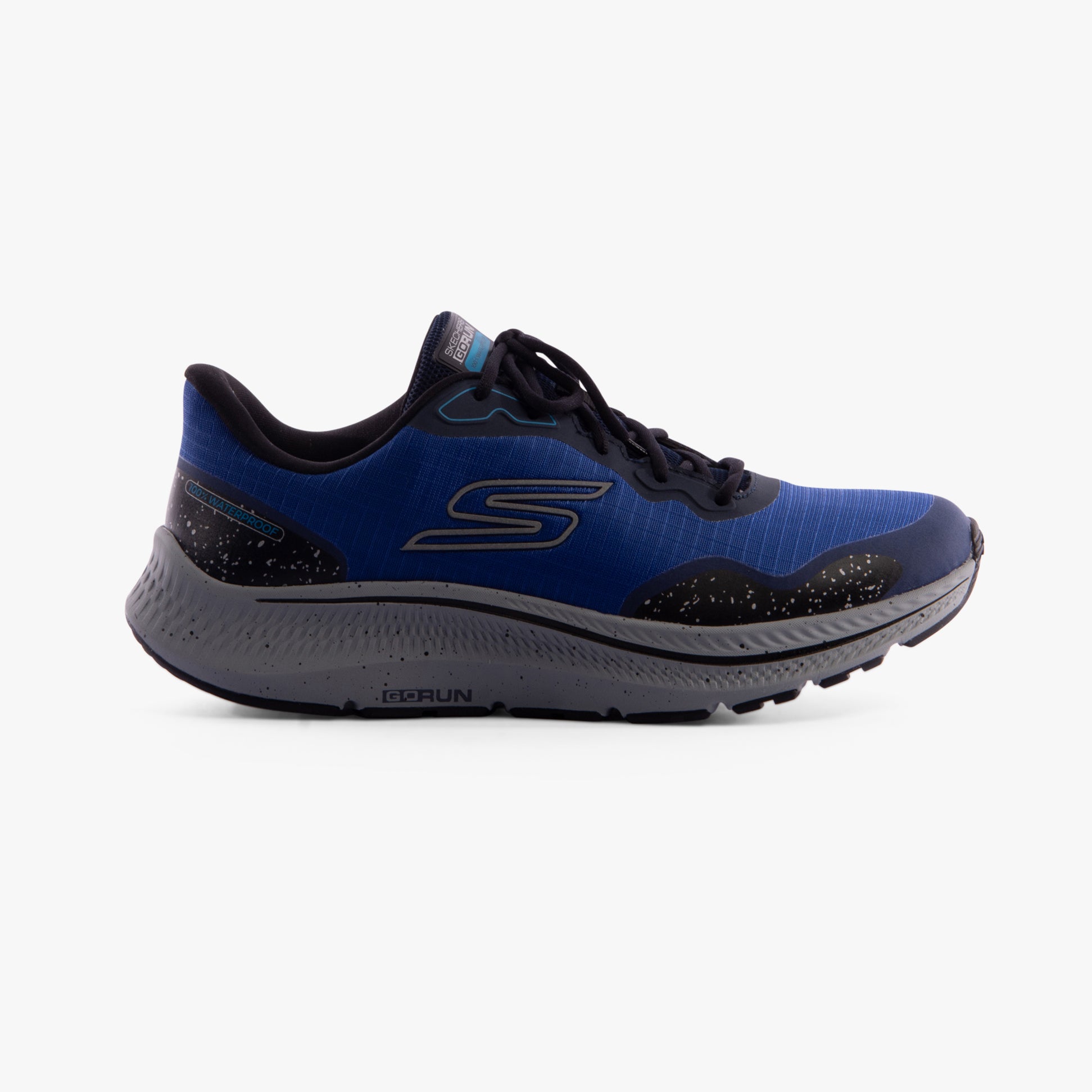 Skechers 220874/NVY GO RUN CONSISTENT 2.0 - PIEDMONT Mens Trainers Navy side view showing breathable upper and lace-up closure.