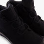 Free Spirit GEM Womens Boots Black top view showing lace-up design and padded ankle for comfort and support.
