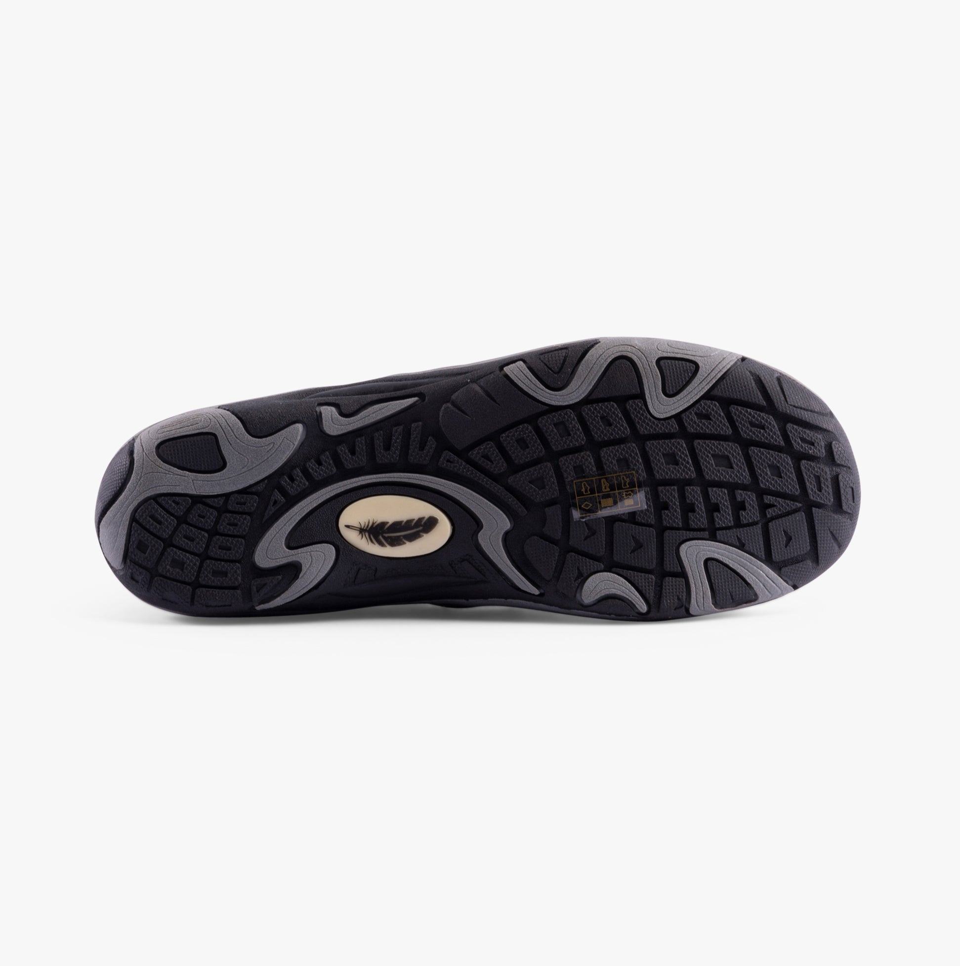 Free Spirit VEDA Womens Boots Grey sole view with textured grip and logo detail.