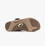 Free Spirit ELARA Womens Sandals Walnut bottom view showing rubber sole design and grip features.