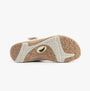Free Spirit ELARA Womens Sandals Parchment sole view showing rubber material and tread design.