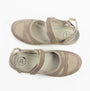 Free Spirit BRYLEE Womens Sandals Taupe top view showing synthetic upper and touch fasten closure.