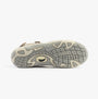Free Spirit BRYLEE Womens Sandals Taupe bottom view showcasing rubber sole design and traction pattern.