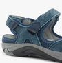 Free Spirit BRYLEE Womens Sandals Navy detail view side angle showcasing synthetic upper and touch fasten closure.