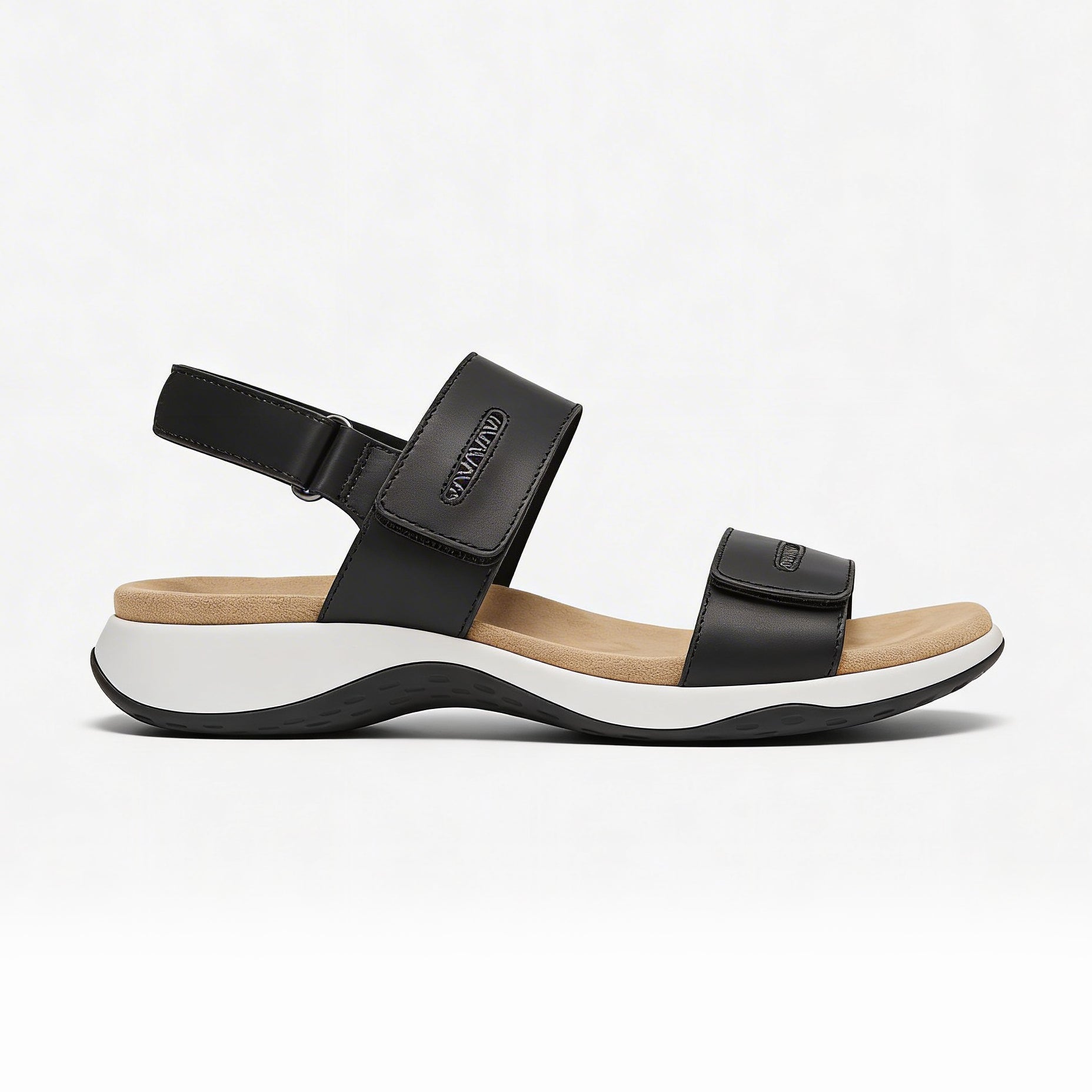 Free Spirit GRENADA Womens Cross Strap Sandals Black