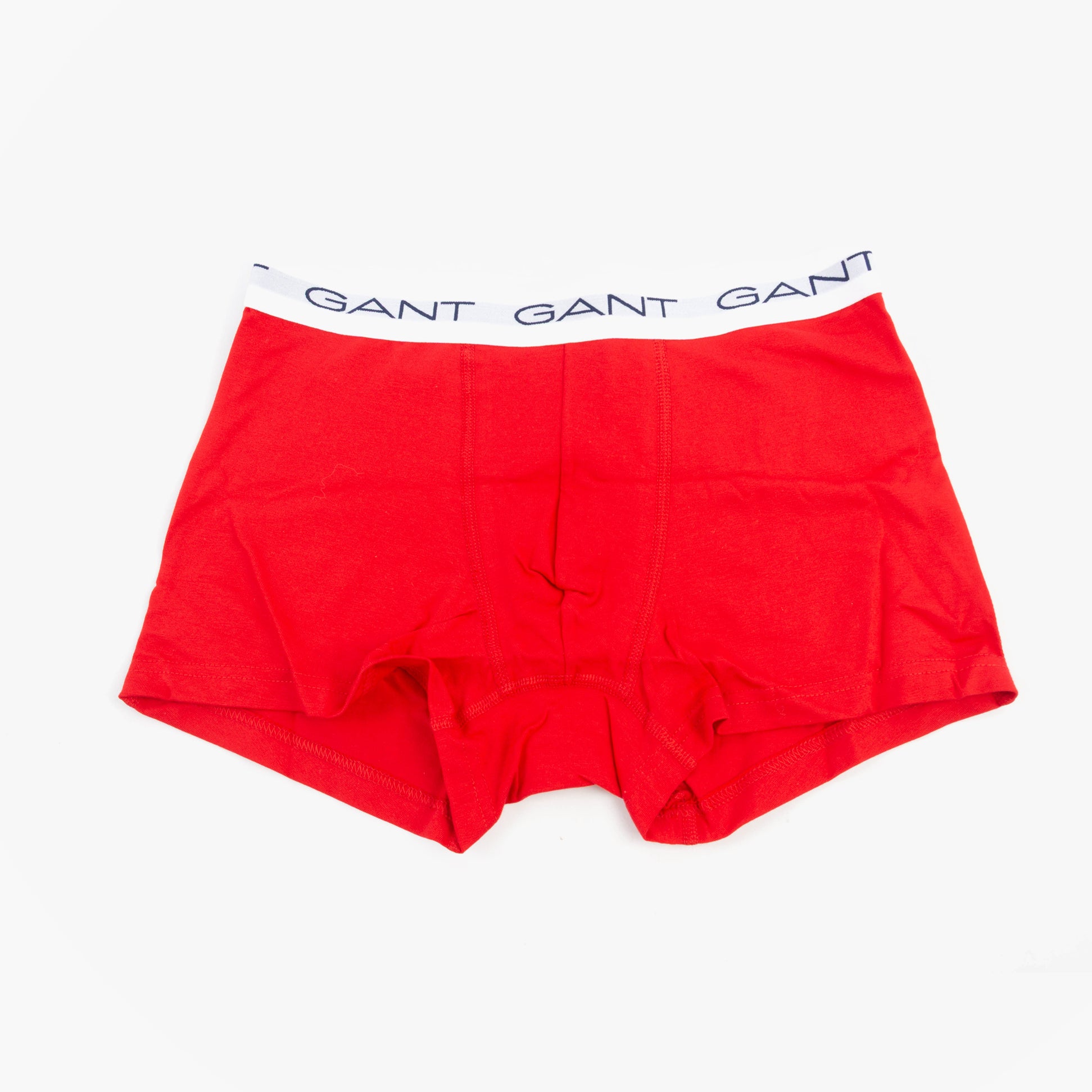 GANT TRUNK 3-PACK Multicolour front view of red trunk with elasticated waistband