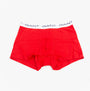 GANT TRUNK 3-PACK Multicolour front view of red trunk with elasticated waistband