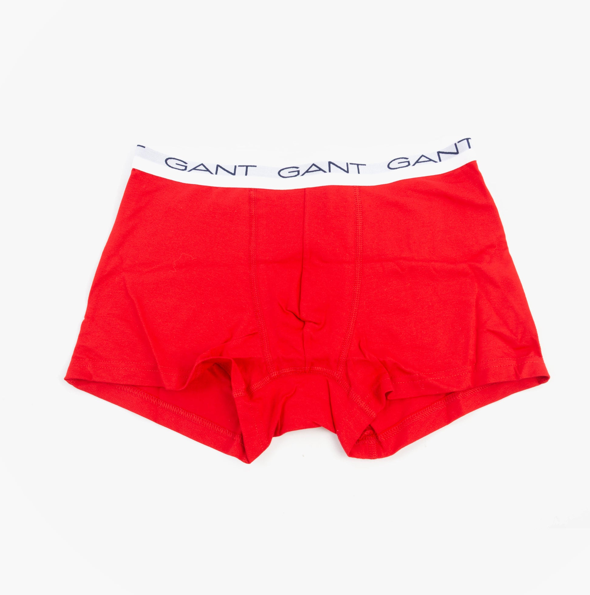 GANT TRUNK 3-PACK Multicolour front view of red trunk with elasticated waistband