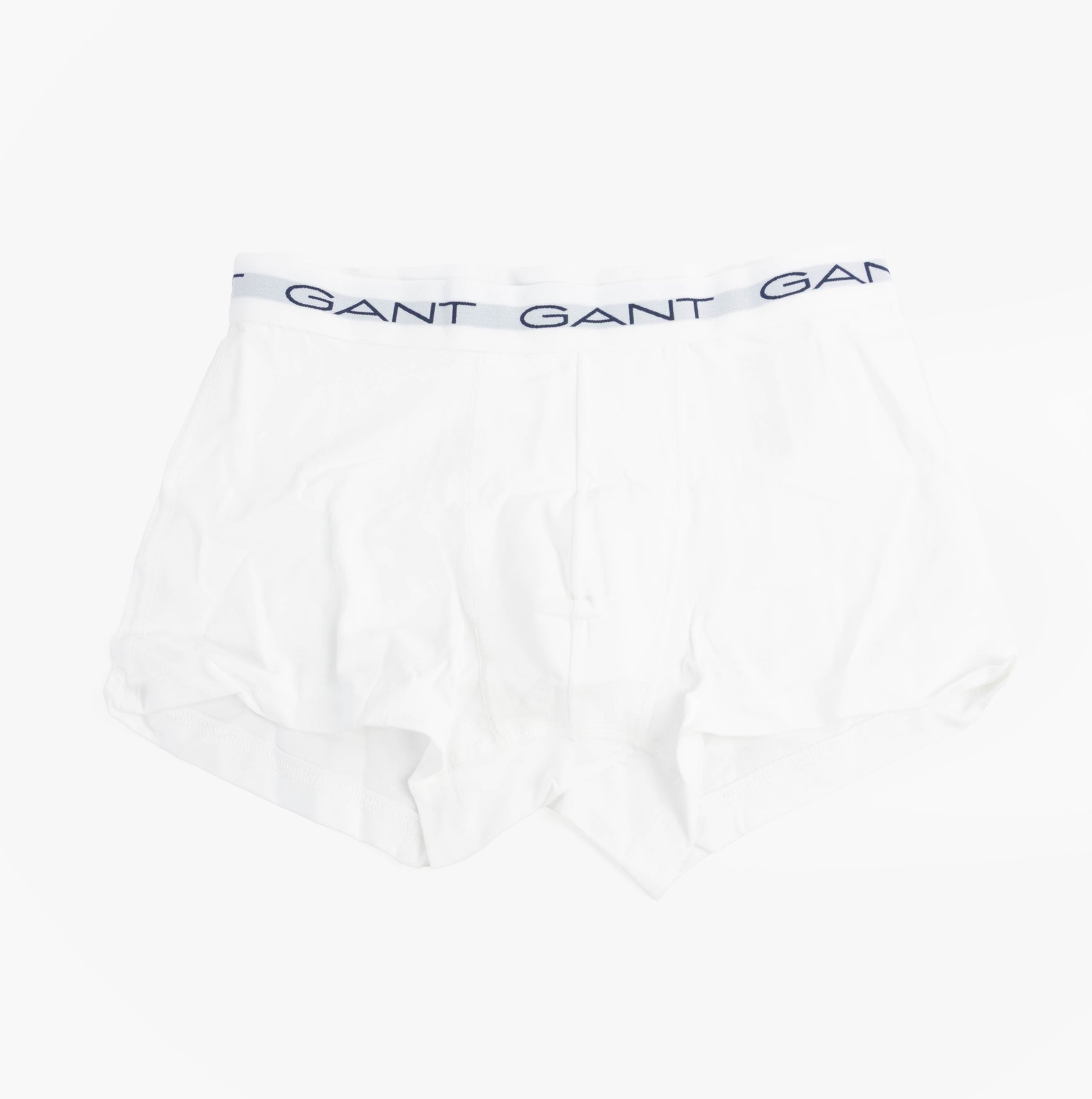 GANT TRUNK 3-PACK Multicolour front view of white trunks with elasticated waistband featuring GANT logo.