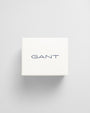 GANT SHIELD RUGGER STRIPE SOCKS 2-Pack Mens Clear Sky gift boxed top view of the packaging