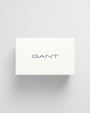 GANT SHIELD TIE STRIPE SOCKS 3-Pack Mens Tartan Green gift box top view with GANT logo.