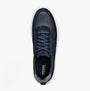 GEOX U DEIVEN Mens Trainers Navy top view featuring lace-up design and casual style.