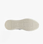 GEOX D SUNNETTY Womens Trainers White/Silver bottom view showcasing rubber sole texture and breathability features.