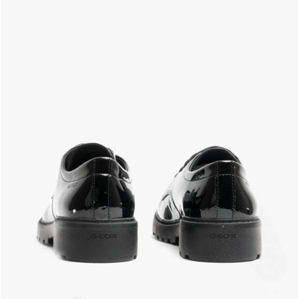 GEOX CASEY Girls School Shoes Smooth Black