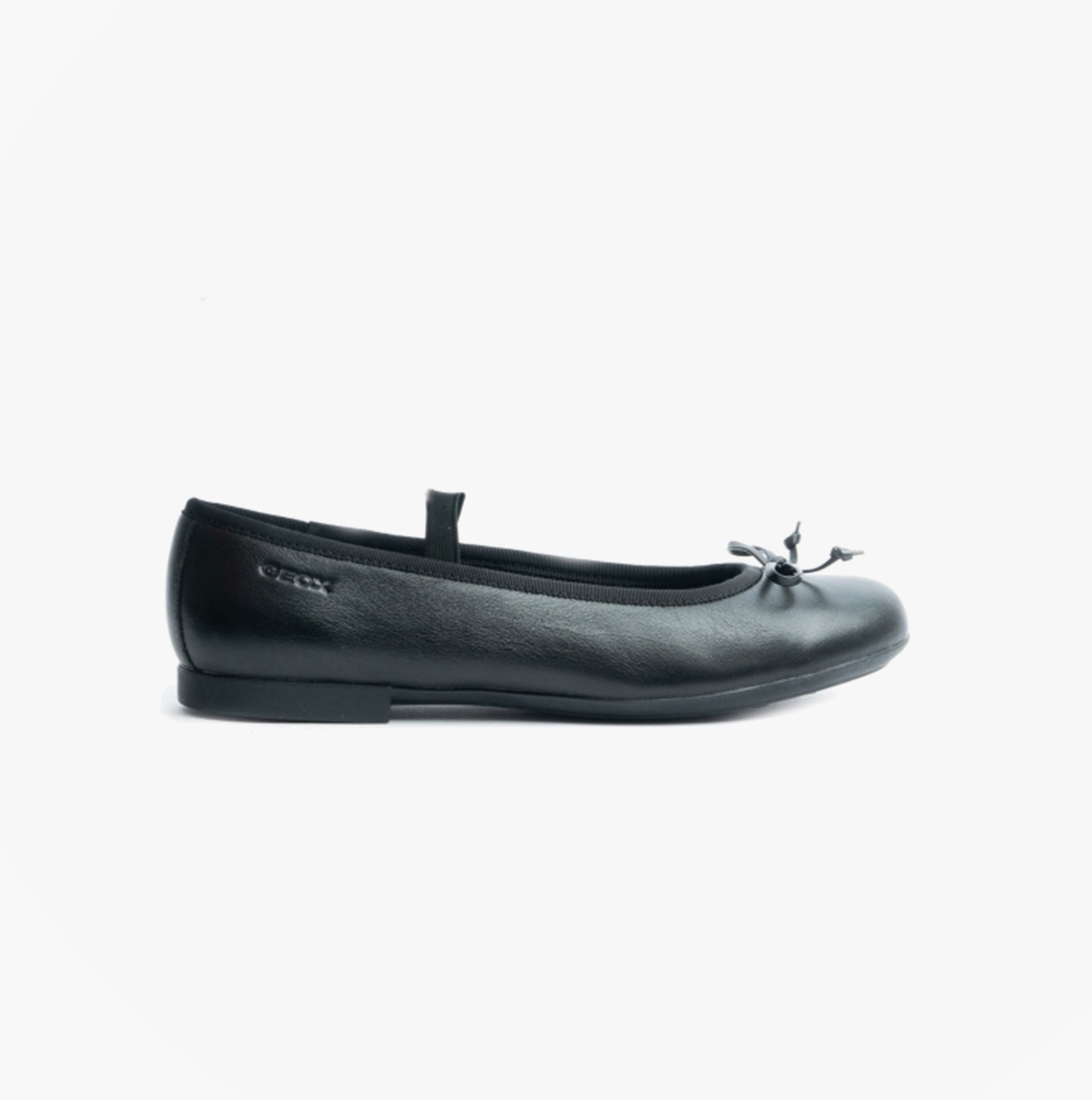 GEOX PLIE Girls School Shoes Smooth Black